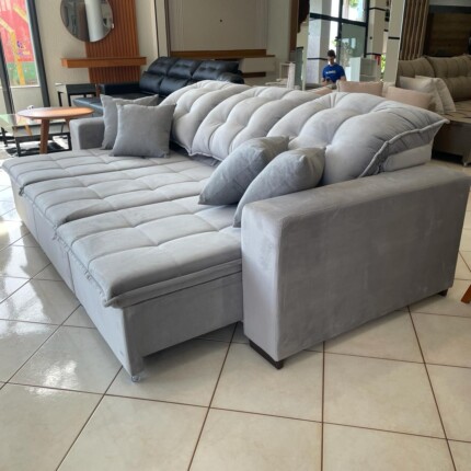 Sofa 2,70m Exclusive Veludo Claro (3781) - Imagem 4
