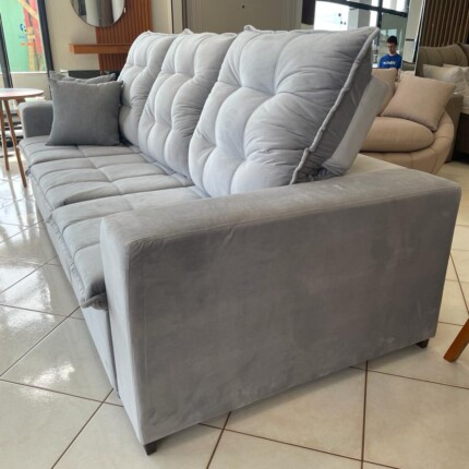 Sofa 2,70m Exclusive Veludo Claro (3781) - Imagem 6