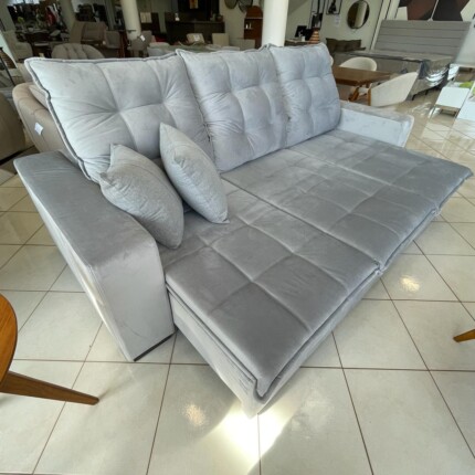 Sofa 2,70m Exclusive Veludo Claro (3781) - Imagem 3