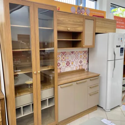 Cozinha 2,80m Botanic com Cristaleira Alta (5304) - Imagem 6