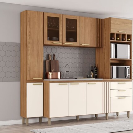 Cozinha 2,38m BC01 com Vidro Bronze (5220) - Imagem 10