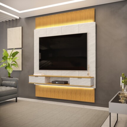 Painel 1,90m Piso/Teto Hit Quartzo com Led (5471) - Image 8