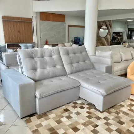 Sofa 2,44m Caribe em Veludo - Di Qualita (2783)