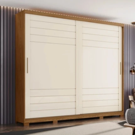 Roupeiro 2,50m 2 Portas Deslizantes MDF Cayman (6031)