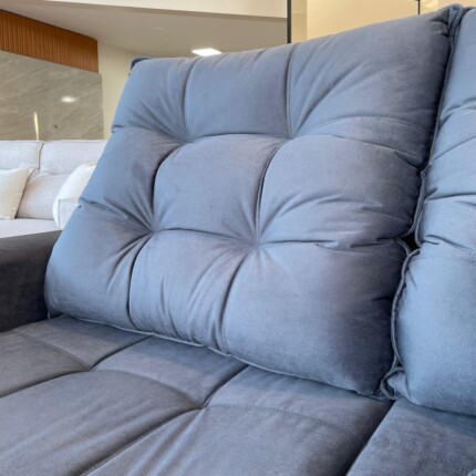 Sofa 2,90m Minuano em Veludo Cinza (3934) - Imagem 8