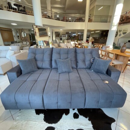 Sofa 2,90m Minuano em Veludo Cinza (3934) - Imagem 5