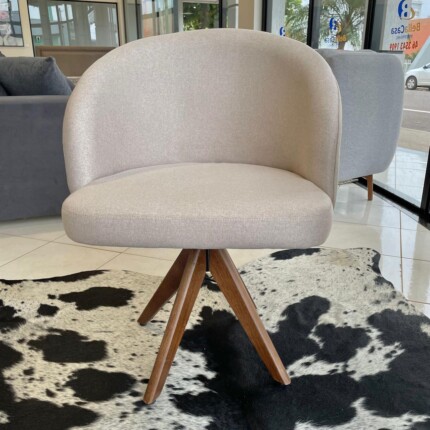 Poltrona Louvre Giratoria em tecido Linho Pet (2233) - Image 6
