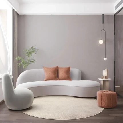 Tapete Redondo 1,90m Relex Areia (3472)