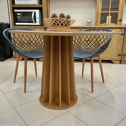 Mesa Redonda 1,05m TM71 (2829) com 4 Cadeiras Monaco (5767) - Imagem 3