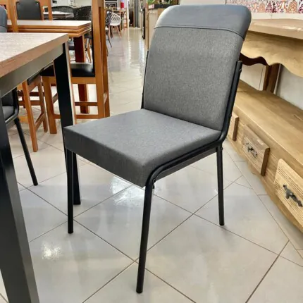 Mesa de Aço 1,60m (2590) com 06 Cadeiras Aço Preto Duo (829) - Imagem 2