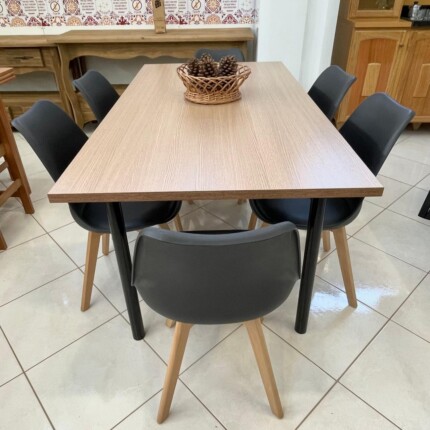 Mesa de Aço 1,50m (2594) com 6 Cadeira Siena (3999) - Imagem 3