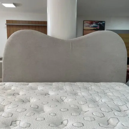 Cabeceira Casal 1,40m Orgânica Honda Boucle Cinza (3047) - Imagem 2