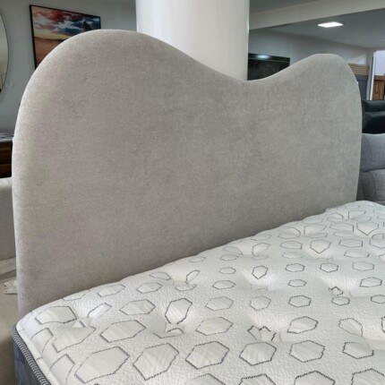 Cabeceira Queen 1,60m Orgânica Honda Boucle Cinza (2522) - Imagem 3