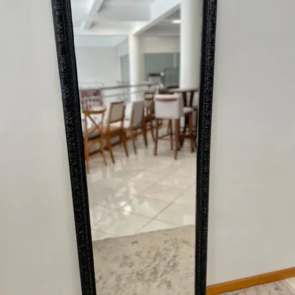 Espelho com Moldura 1,63m x 63cm Preto (20) - Imagem 5