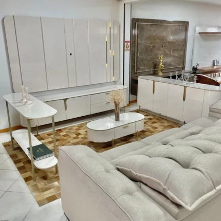 Home 2,41m Celine com Led em MDF Off White (4681) - Imagem 5