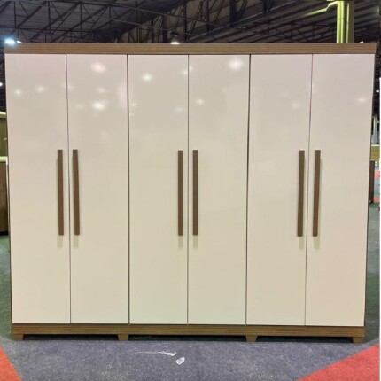 Roupeiro 2,70m 6 Portas 100% MDF Enna (2680) - Imagem 5