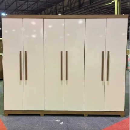 Roupeiro 2,70m 6 Portas 100% MDF Enna (2680) - Imagem 5