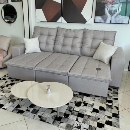 Sofa 2,70m Exclusive em Linho (2800) - Imagem 1