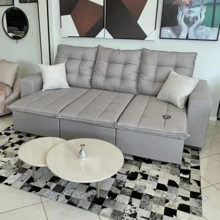Sofa 2,70m Exclusive em Linho (2800) - Imagem 1