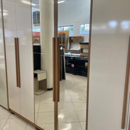 Roupeiro 2,73m 6 Portas MDF New Imperio com Espelho (1167) - Imagem 4