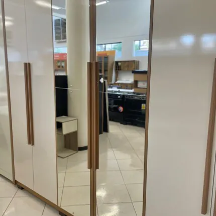 Roupeiro 2,73m 6 Portas MDF New Imperio com Espelho (1167) - Imagem 4