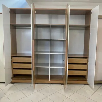 Roupeiro 2,73m 6 Portas MDF New Imperio com Espelho (1167) - Imagem 9