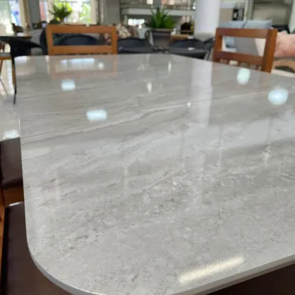 Mesa Celeste Quartzo 1,70m (5472) com 6 Cadeira Relax linho com Tela (2060) - Imagem 4