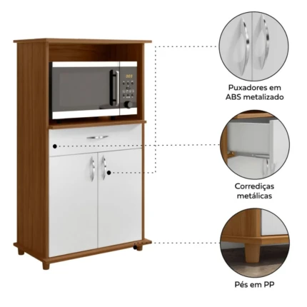 Balcão para Forno 67cm NT3070 Freijo (2088) - Imagem 2