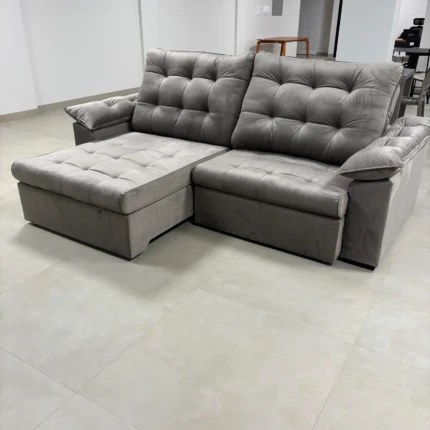 Sofa 2,50m Ferrero com Braços Almofadado (6823) - Imagem 3