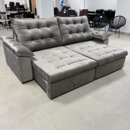 Sofa 2,50m Ferrero com Braços Almofadado (6823)