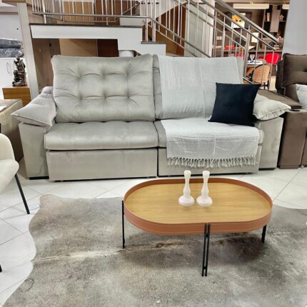 Sofa 2,50m Ferrero com Braços Almofadado (6823) - Image 6