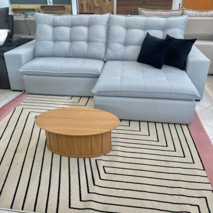 Sofa 2,84m Caribe Cinza - Di Qualita (5715) - Imagem 7