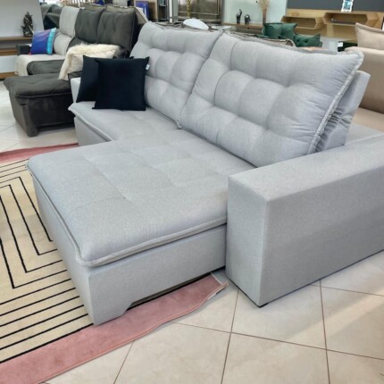 Sofa 2,84m Caribe Cinza - Di Qualita (5715) - Imagem 9