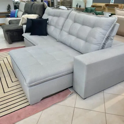 Sofa 2,84m Caribe Cinza - Di Qualita (5715) - Imagem 9