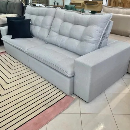 Sofa 2,84m Caribe Cinza - Di Qualita (5715) - Imagem 6