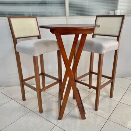 Kit Mesa Bistro com 02 Banqueta com Tela (5272-3620) - Imagem 4