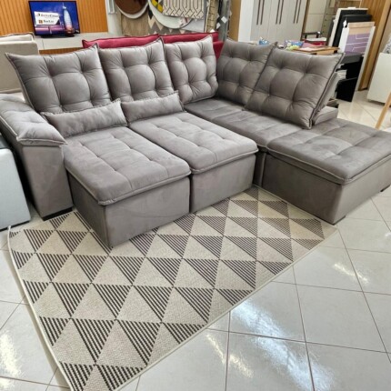 Sofa de Canto 2,70m x 2,50m Napoles (439) - Imagem 1