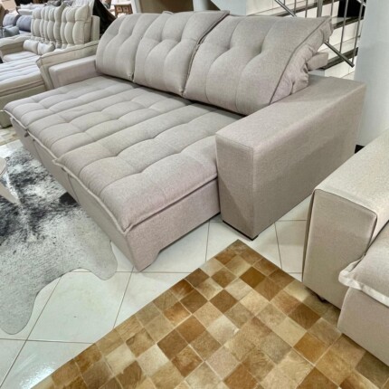 Sofa 2,90m Vancouver em LINHO - Di Qualita (6686) - Imagem 6