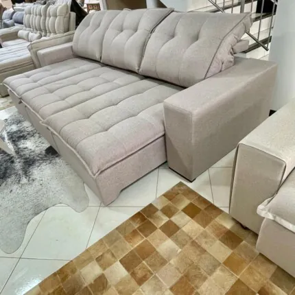 Sofa 2,90m Vancouver em LINHO - Di Qualita (6686) - Imagem 6