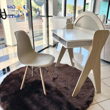 Escrivaninha 90cm Ceci Nature/Branco (899) - Imagem 3