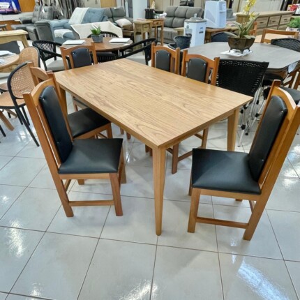 Mesa 1,60m California (218) com 6 Cadeiras Londres (2050) - Imagem 2