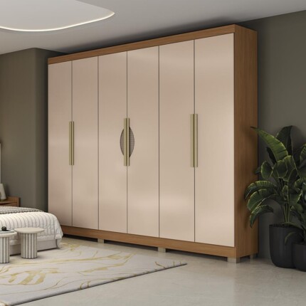 Roupeiro 2,42m 100% MDF CB02R580 com tela (2524) - Imagem 7