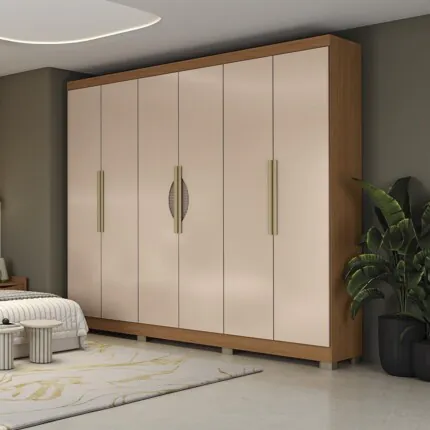 Roupeiro 2,42m 100% MDF CB02R580 com tela (2524) - Imagem 7