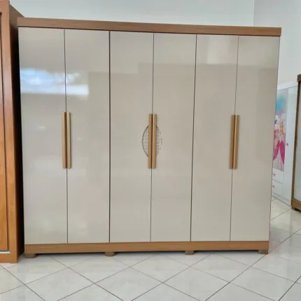 Roupeiro 2,42m 100% MDF CB02R580 com tela (2524) - Imagem 1
