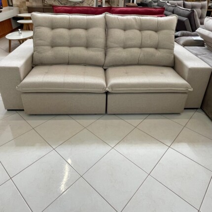Sofa 2,44m Caribe em Linho - Di Qualita (3055) - Imagem 6