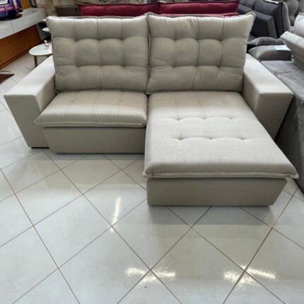 Sofa 2,44m Caribe em Linho - Di Qualita (3055) - Imagem 5