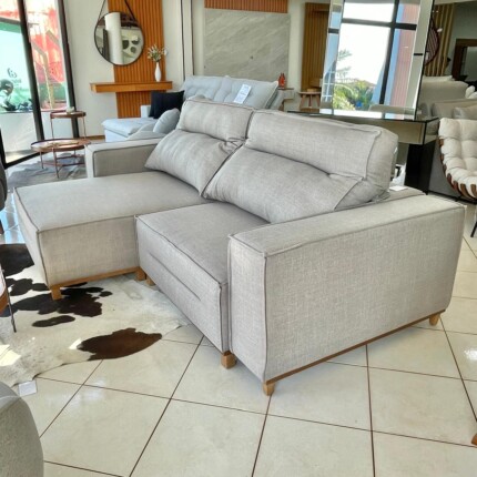 Sofa 2,60m Taylor Enele em Tecido Tricot (1965) - Imagem 1