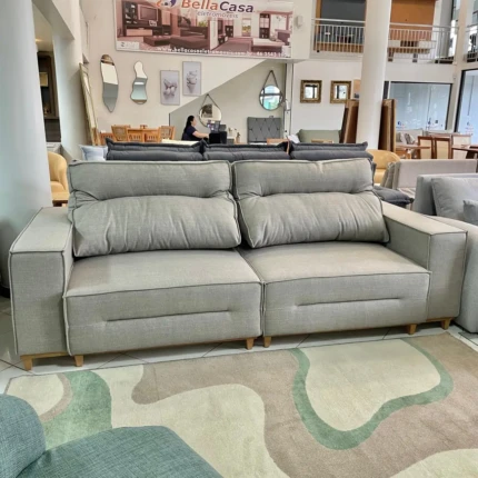 Sofa 2,60m Taylor Enele em Tecido Tricot Nobre (1965) - Imagem 4