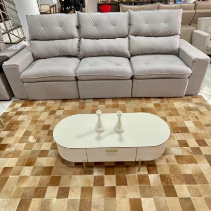 Sofa 2,90m Noruega Tecido Linho (1868) - Imagem 6
