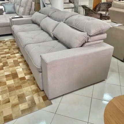 Sofa 2,90m Noruega Tecido Linho (1868) - Imagem 4